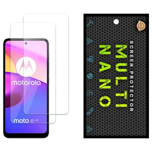 Multi Nano X-S2N Screen Protector For Motorola Moto E40 Pack of 2