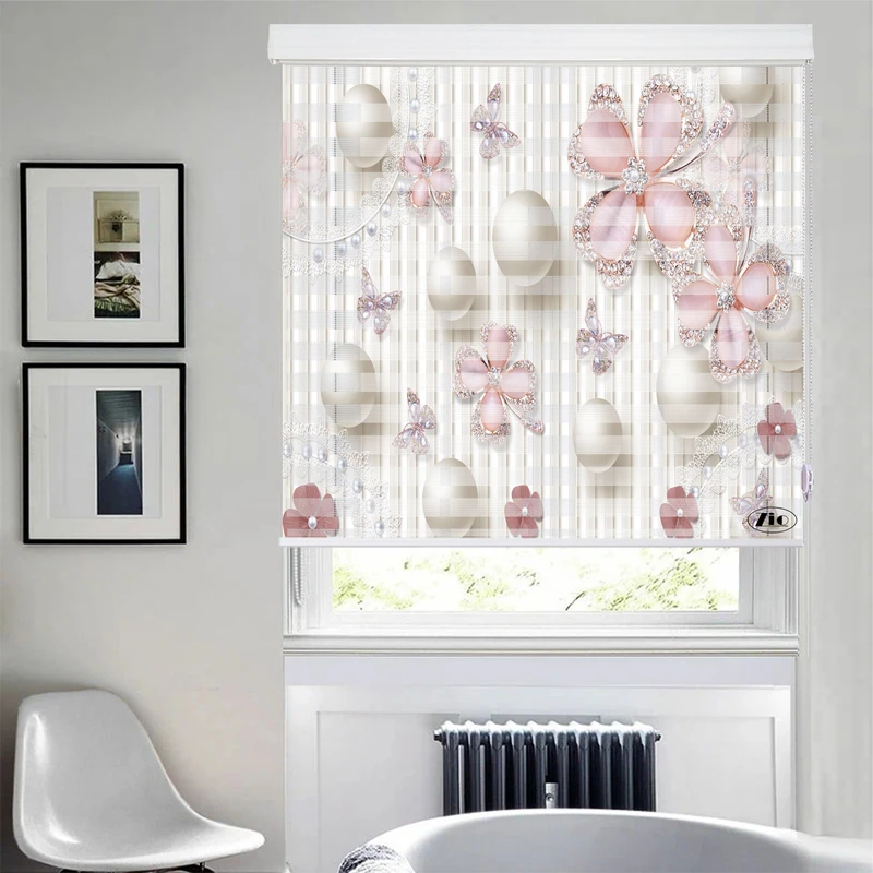 پرده زبرا زیو مدل 3D-1078 سایز 150x150 سانتی متر