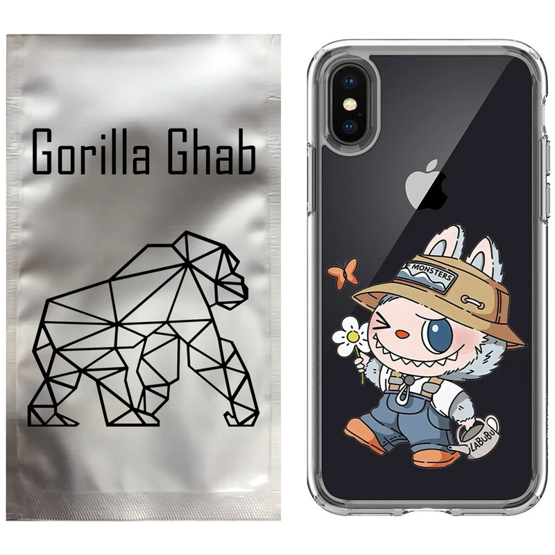 کاور گوریلا قاب مدل CLG کد 111 طرح Labubu مناسب برای گوشی موبایل اپل iPhone X / XS