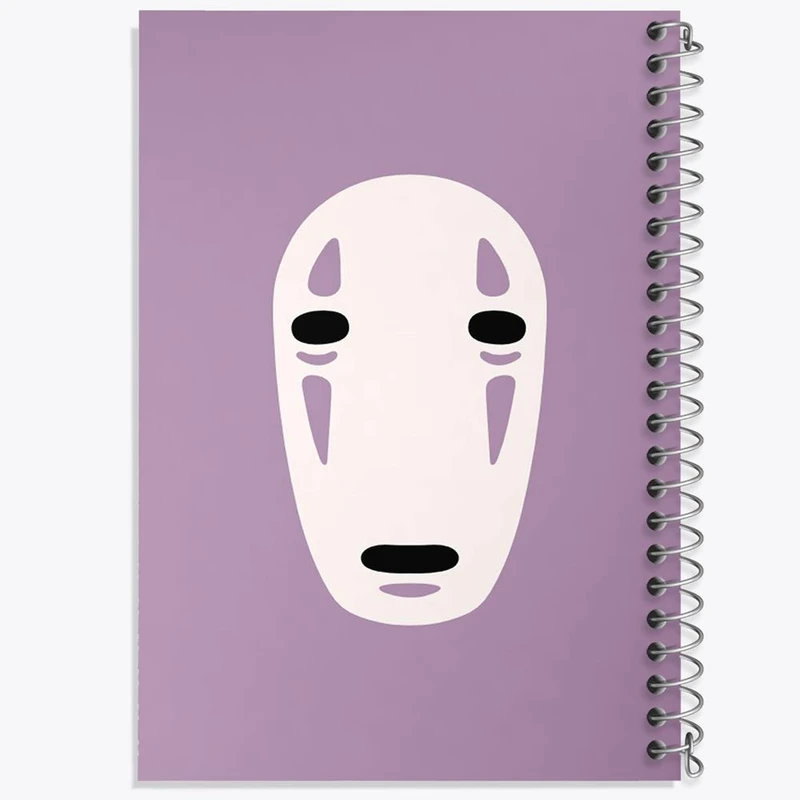 دفتر شطرنجی 50 برگ خندالو طرح نوفیس انیمه شهر اشباح Spirited Away کد 12109