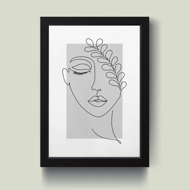 تابلو مدل مینیمال Girlish کد m2430-b