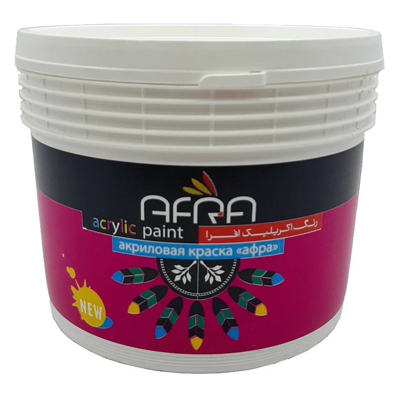 رنگ آکریلیک نیمه مات افرا کد 777 حجم 4 لیتر