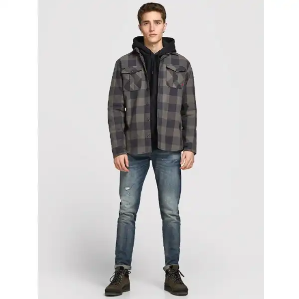 پیراهن آستین بلند مردانه جک اند جونز مدل 12173938