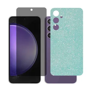 Glass Together model Privacy Screen Protector Suitable for Samsung Galaxy S23 FE Mobile Phone with Back cover sticker