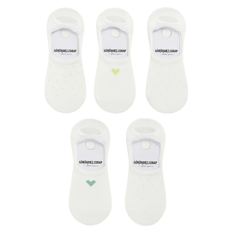 جوراب کالج زنانه ال سی وایکیکی مدل s5eh21z8 بسته 5 عددی