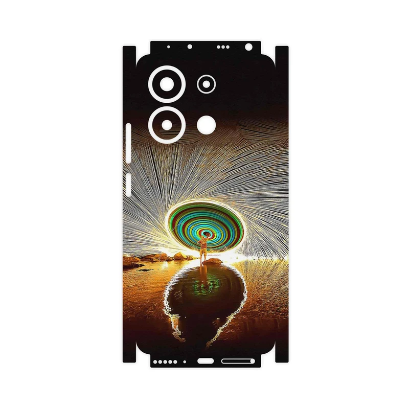 برچسب پوششی ماهوت مدل Night Light Fountain-FullSkin مناسب برای گوشی موبایل شیائومی Redmi Note 13 4G