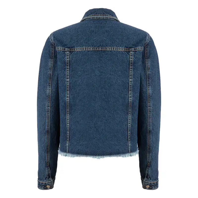 کت جین زنانه سرژه مدل 220109 رنگ آبی