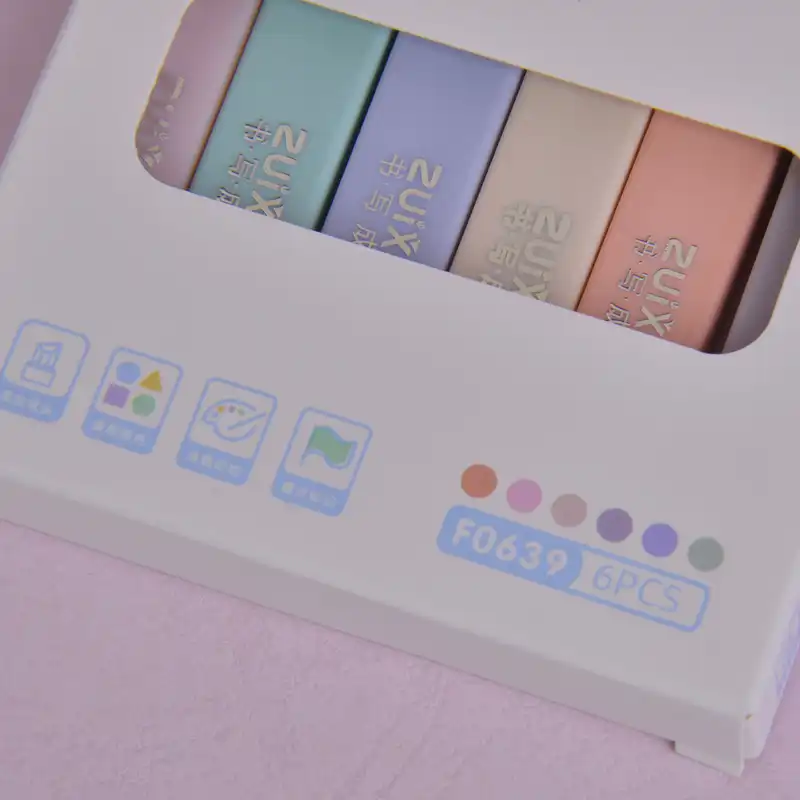 ماژیک علامت گذار ژیخوآ مدل پاستلی کد F0639 بسته 6 عددی