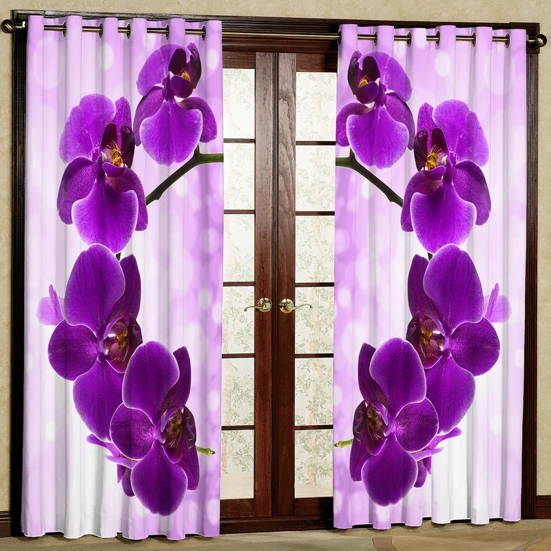  پرده مدل ارکیده مخمل پانچی کد 281 سایز 140x280 سانتی متر