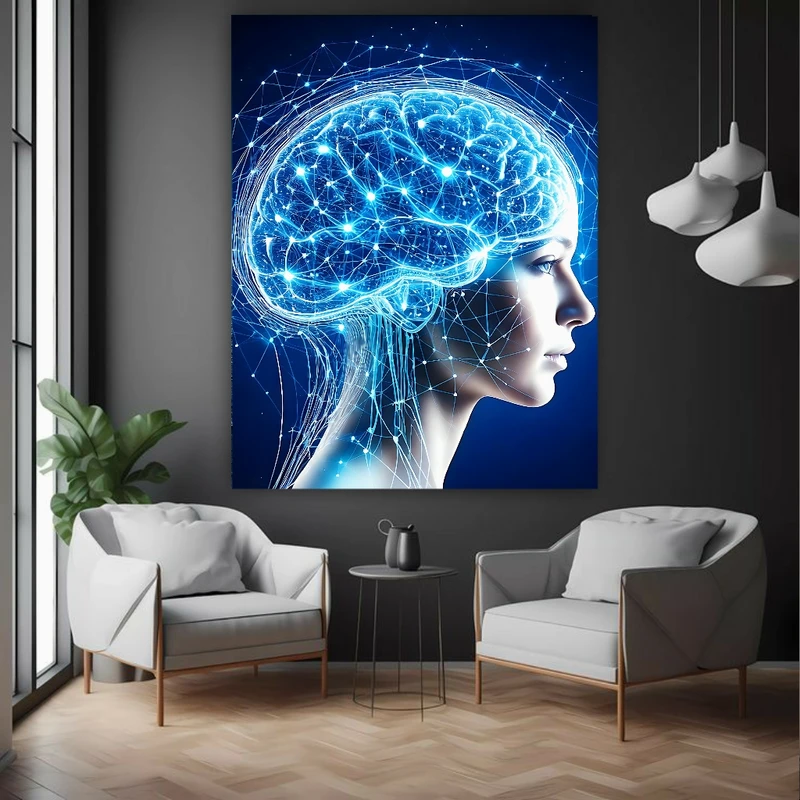 پوستر طرح پزشکی مدل مغز دیجیتال کد BK24159