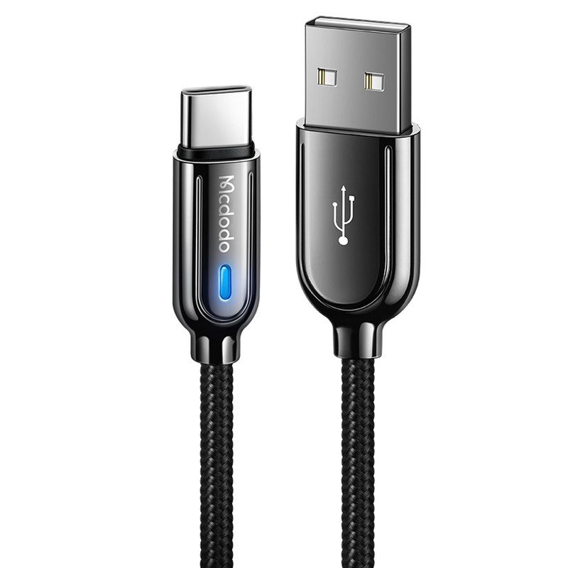 کابل تبدیل USB به USB-C مک دودو مدل 6A Super Charge Type-C Auto Power Off طول 1.5متر