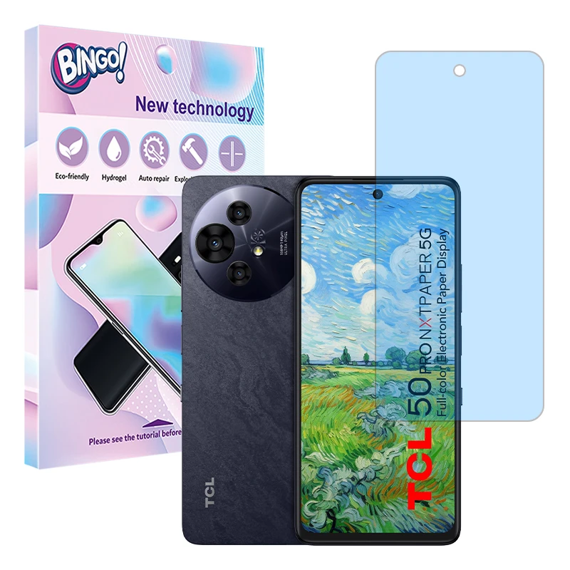 محافظ صفحه نمایش مات ضد اشعه آبی بینگو مدل Tough مناسب برای گوشی موبایل تی سی ال  50 NxtPaper 5G