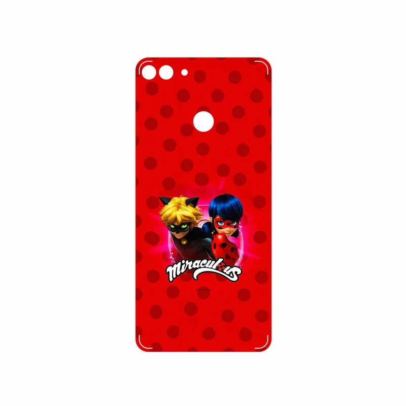 برچسب پوششی ماهوت مدل Ladybug and Cat Noir مناسب برای گوشی موبایل هوآوی Y9 2018