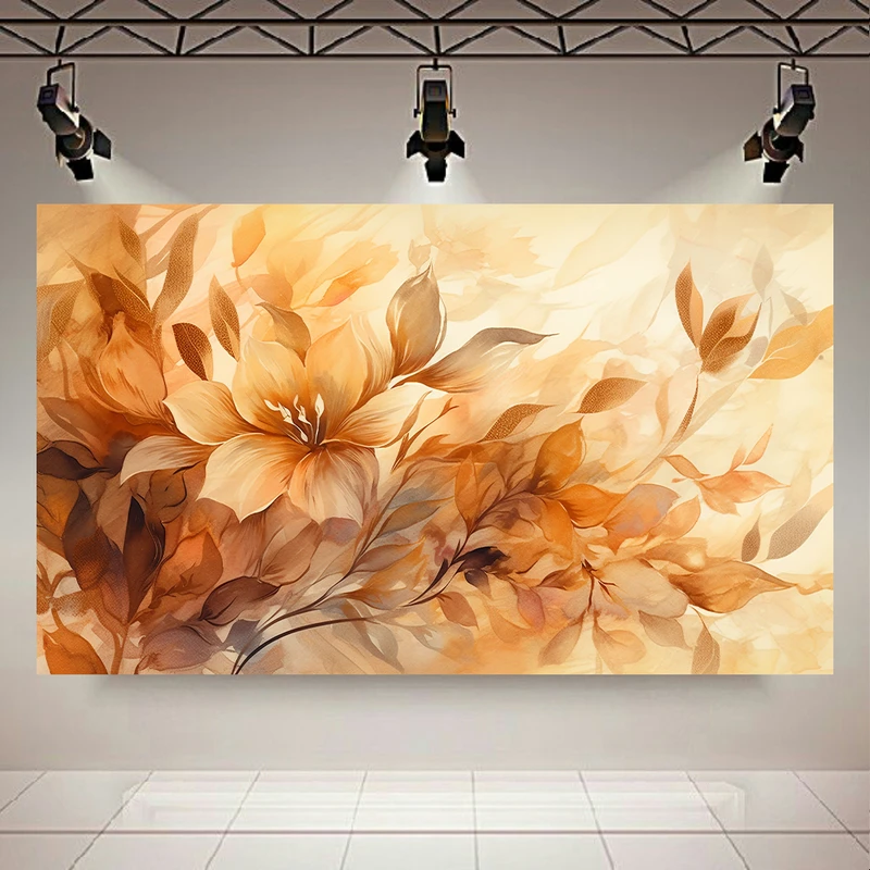 تابلو بوم طرح مخمل مینیمال مدل گل کد PD20116