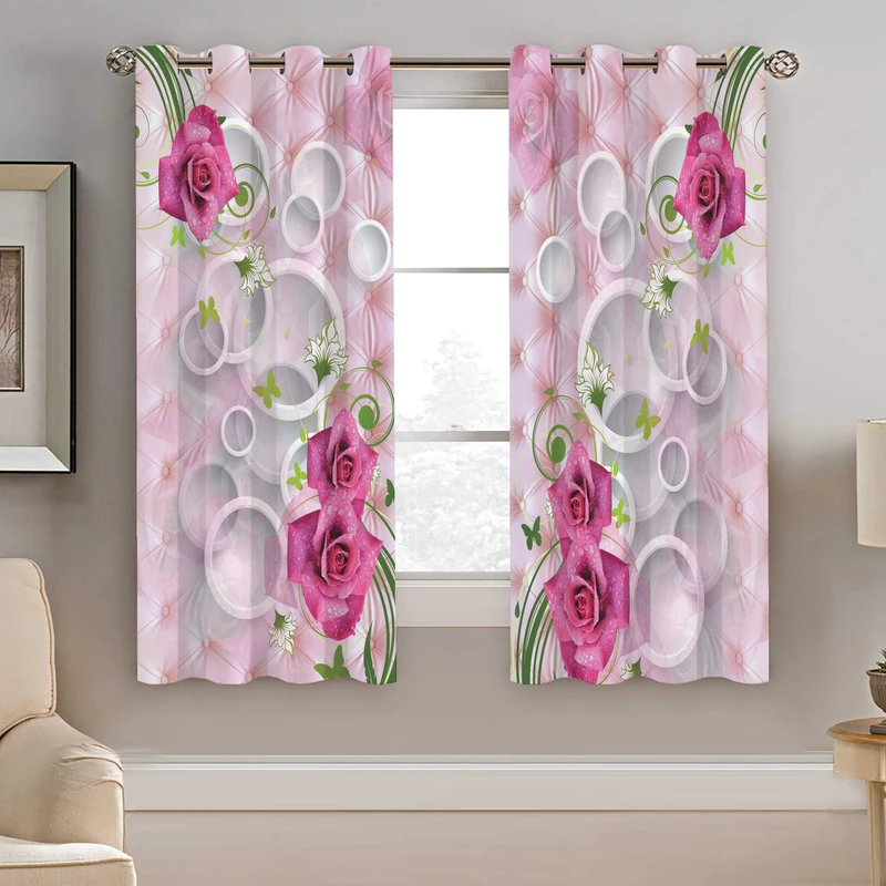 پرده نیروانا طرح گل مدل هازان کد 8396 سایز 140×200 سانتی متر