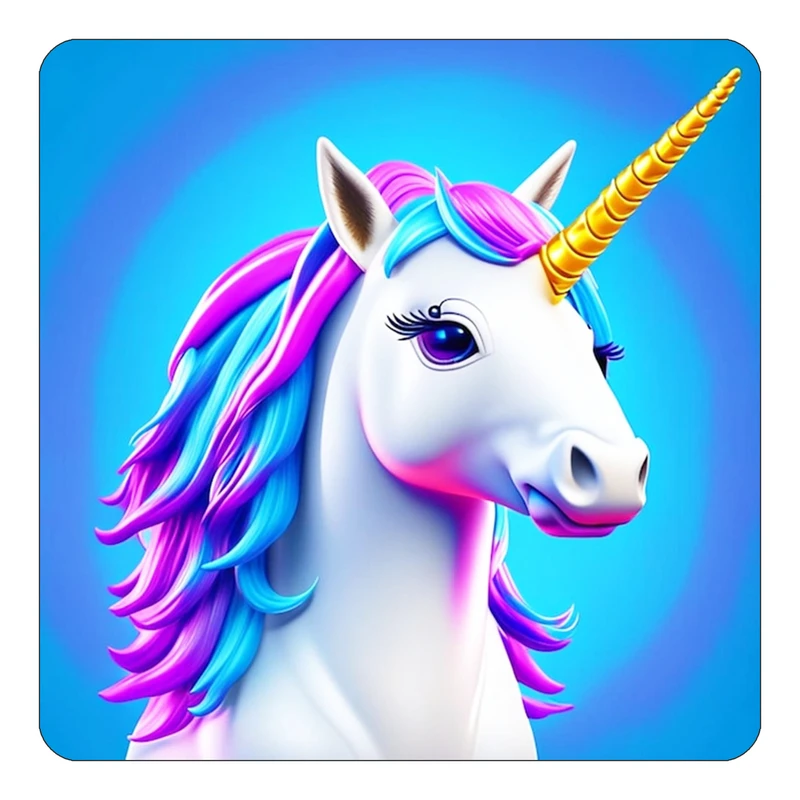 مگنت کاکتی طرح اسب تک شاخ و یونیکورن مدل mp28895