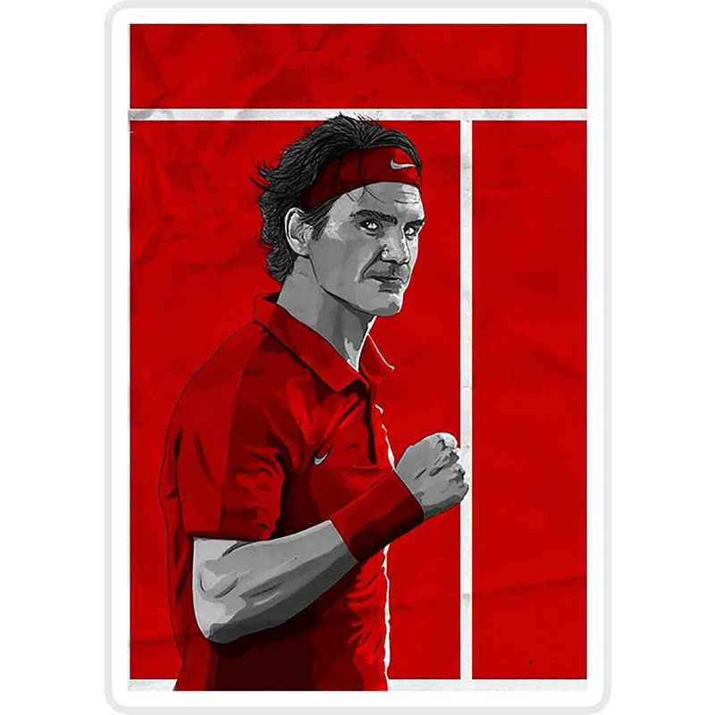 استیکر لپ تاپ طرح Roger Federer کد ST1588