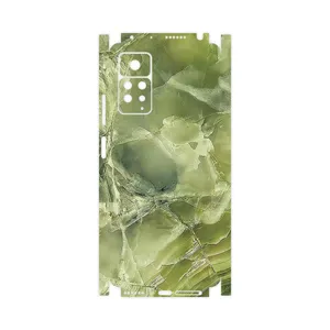 MAHOOT Green_Crystal_Marble-FullSkin Cover Sticker for Xiaomi Redmi Note 11 Pro Plus 5G  India