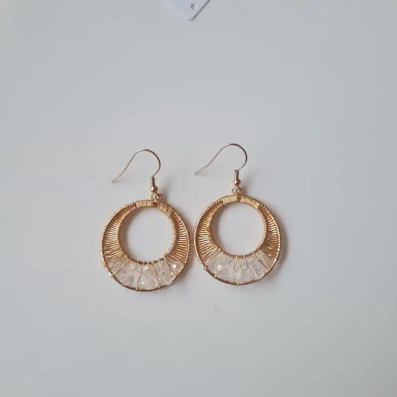 گوشواره زنانه ژوپینگ مدل دایره