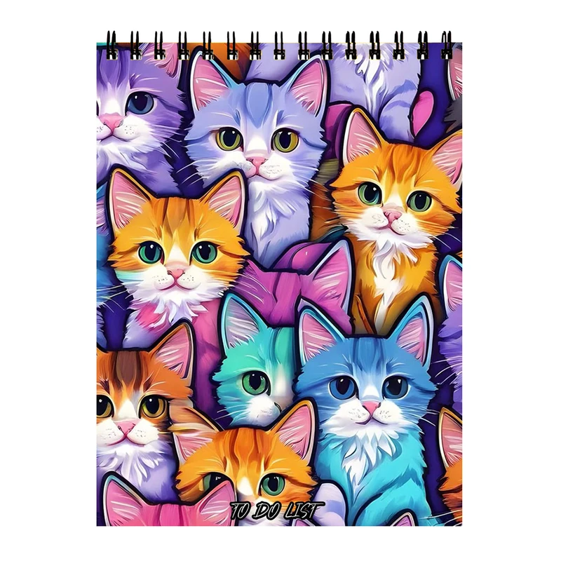 دفتر برنامه‌ریزی 60 برگ مدل گربه کد 009