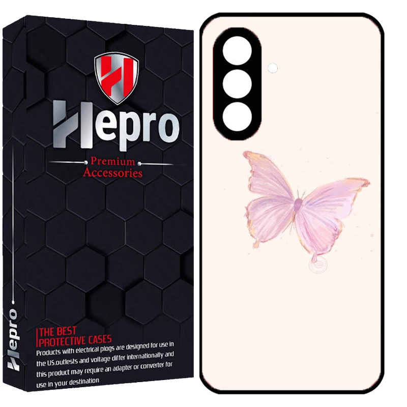کاور هپرو طرح پروانه کد Dimo-336 مناسب برای گوشی موبایل سامسونگ Galaxy A17