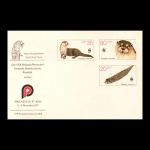 تمبر یادگاری  خارجی مدل پاکت مهر روز مجموعه 2 عددی 