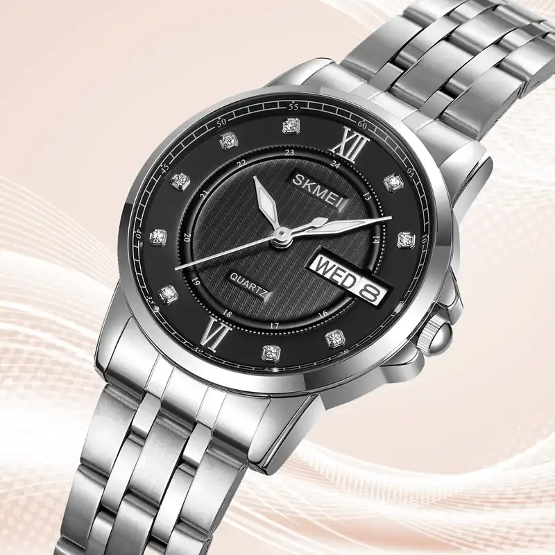 ست ساعت مچی عقربه ای زنانه و مردانه اسکمی مدل 2084-2085 SIBK