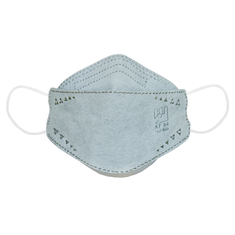 ماسک تنفسی بهسا مدل سه بعدی 3D-BSA-24-BcGr بسته 24 عددی