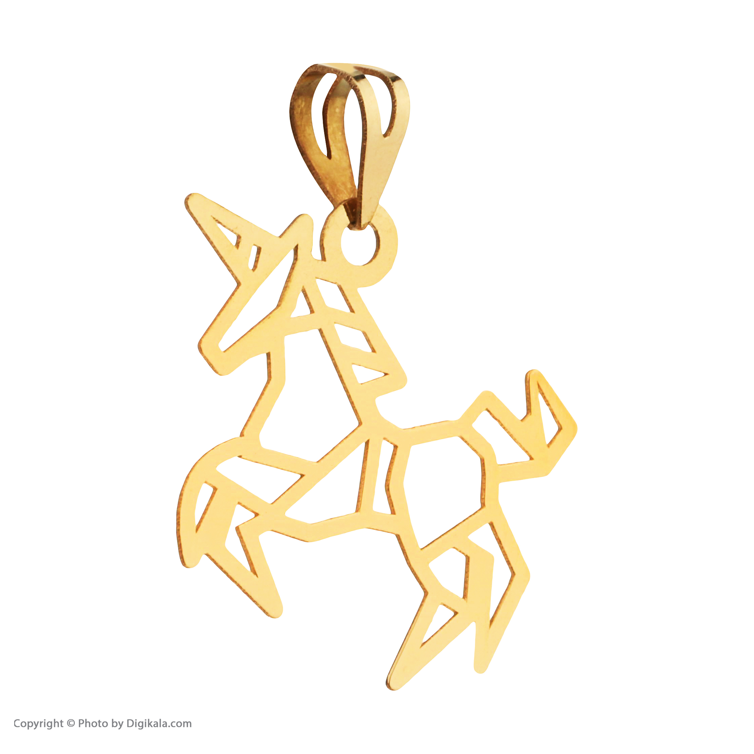 آویز گردنبند طلا 18 عیار زنانه مایا ماهک مدل MM1590 طرح اسب تک شاخ یونی کورن