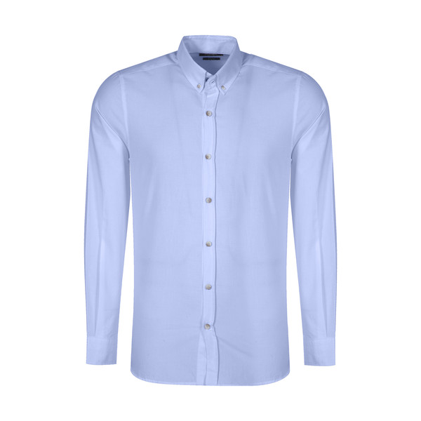 پیراهن آستین بلند مردانه ال سی وایکیکی مدل 0SA013Z8-CV4-BLUE