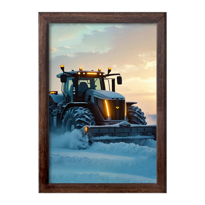 تابلو خندالو طرح بولدوزر (Bulldozer) کد F5232