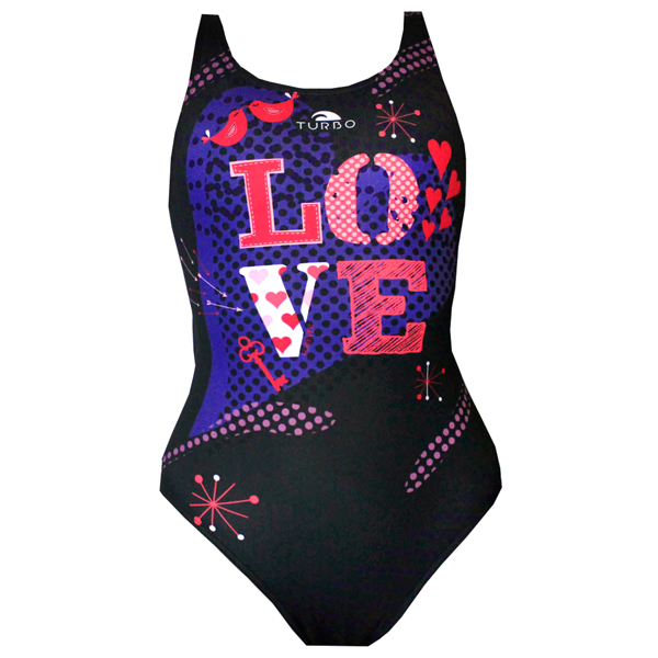 مایو زنانه توربو مدل Love Forever Thick Strap