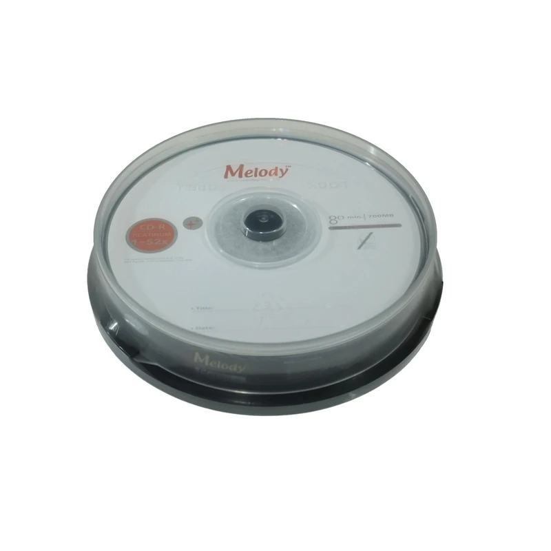 سی دی خام ملودی مدل CD-R 52X بسته 10 عددی
