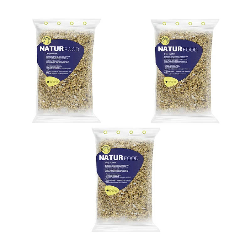 غذای فنچ نیچر فود مدل 1 ستاره وزن 2 کیلوگرم بسته 3 عددی