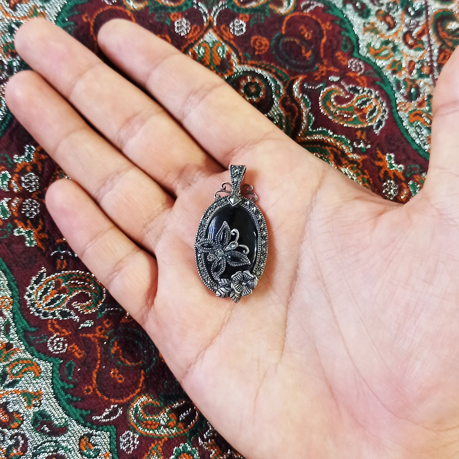 آویز گردنبند نقره زنانه سلین کالا مدل ce-pel1