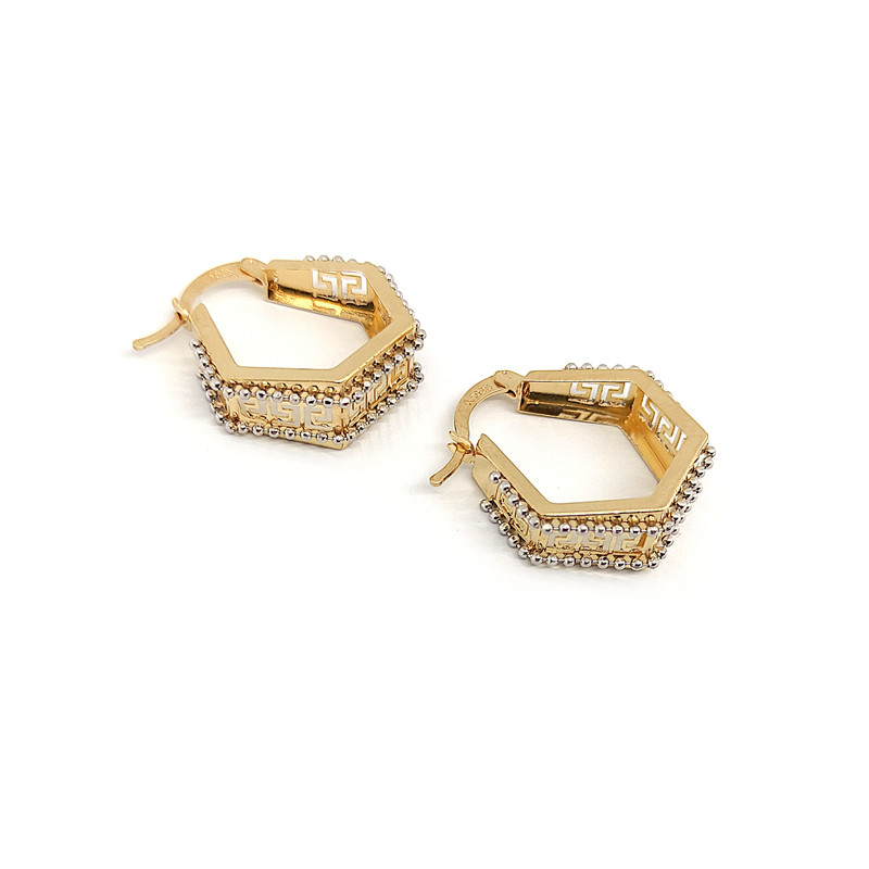 گوشواره طلا 18 عیار زنانه طلا و جواهرسازی افرا مدل ورساچه 292300301 - 3