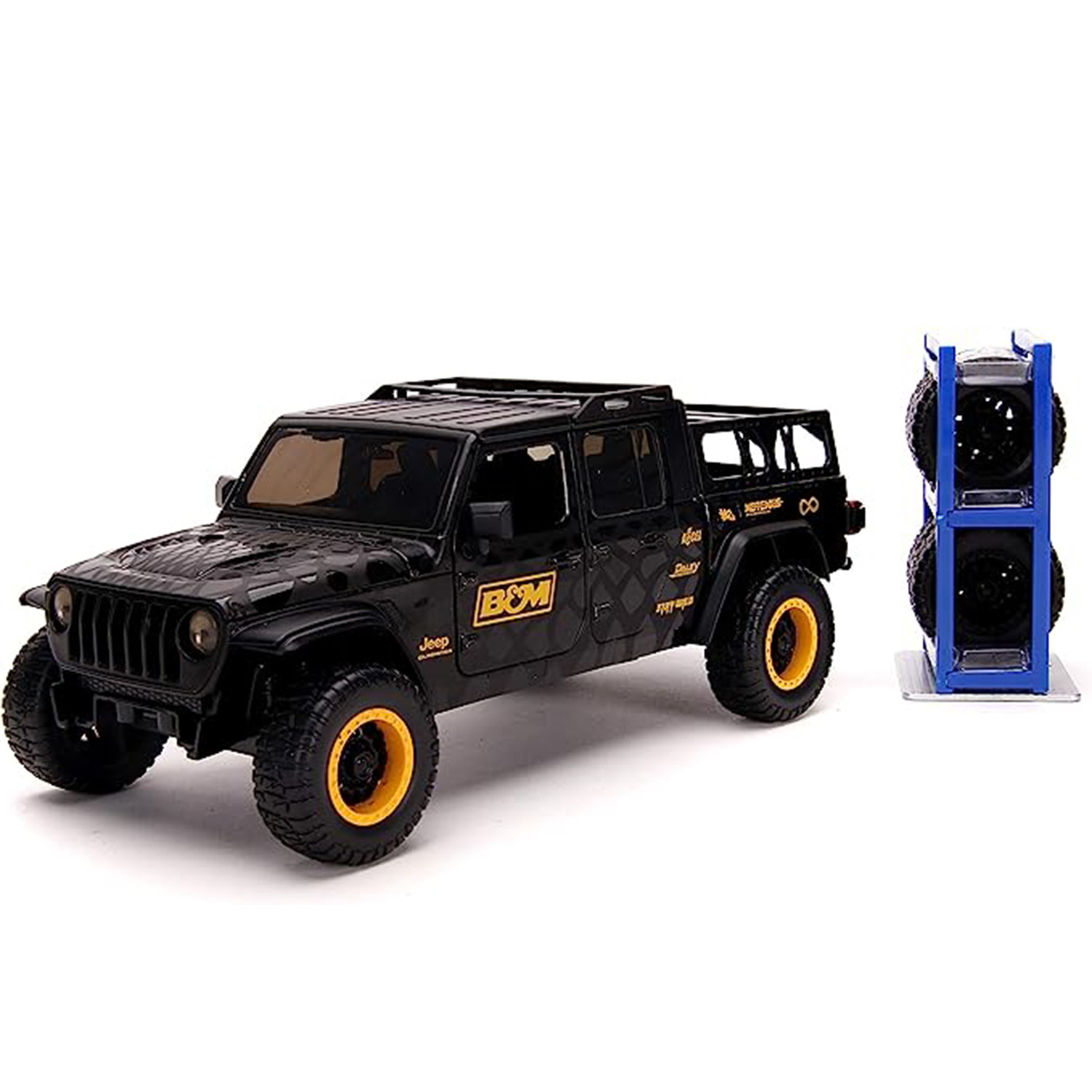 ماکت ماشین جادا مدل فلزی 2020 Jeep Gladiator with Tire Rack
