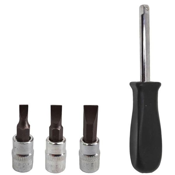 مجموعه 4 عددی پیچ گوشتی و سری پیچگوشتی مدل DR-3002 سایز 1.4 میلی متر
