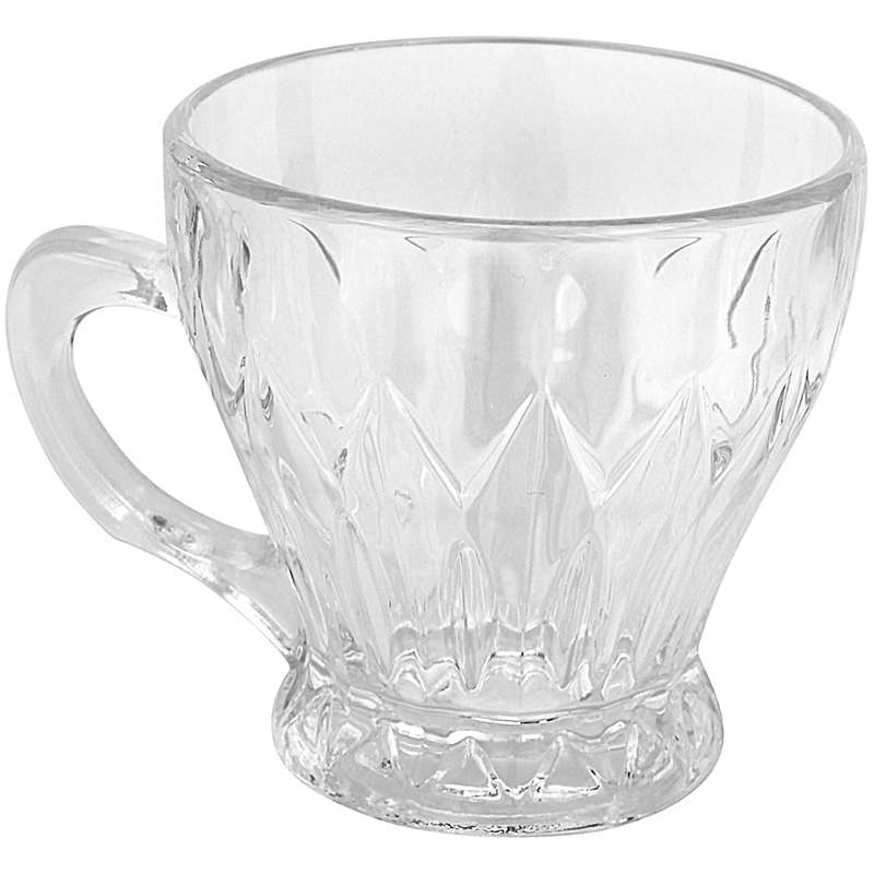 فنجان شیشه و بلور اصفهان مدل ساناز کد433 بسته ۶ عددی