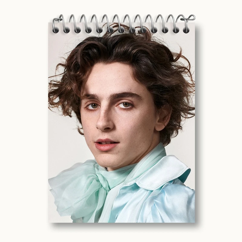 دفتر یادداشت 50 برگ خندالو مدل تیموتی شالامی Timothée Chalamet کد 19283