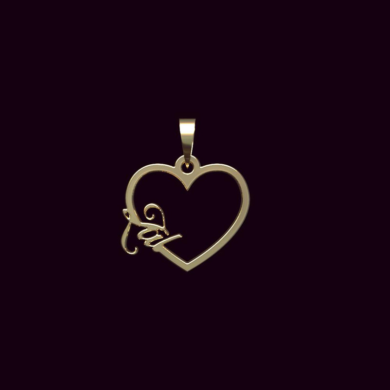 آویز گردنبند طلا 18 عیار زنانه مدوپد مدل اسم زال zal کد PB1-10011