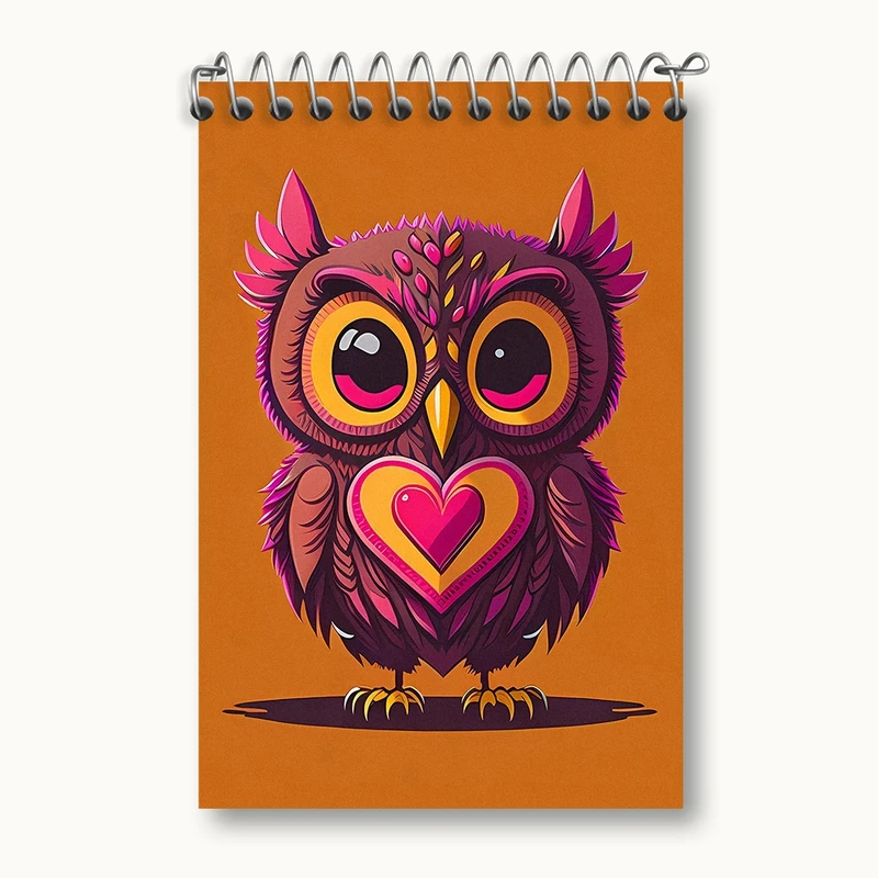 دفتر یادداشت 50 برگ خندالو مدل جغد کد F2915