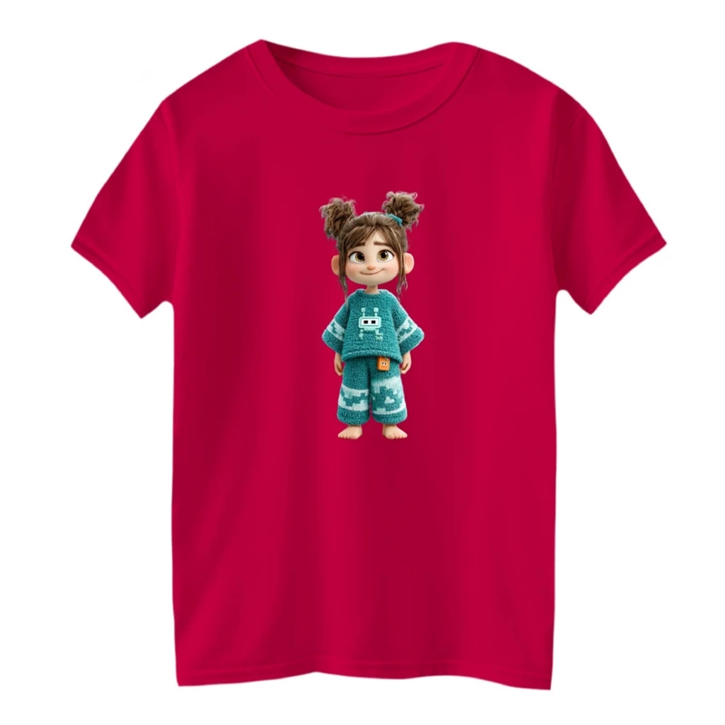 تی شرت آستین کوتاه بچگانه مدل دخترک کد 2