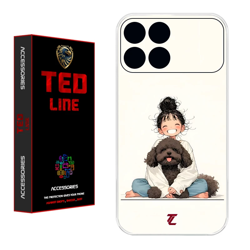 کاور تدلاین طرح سگ کد 1199 مناسب برای گوشی موبایل شیائومی Poco X6 Pro