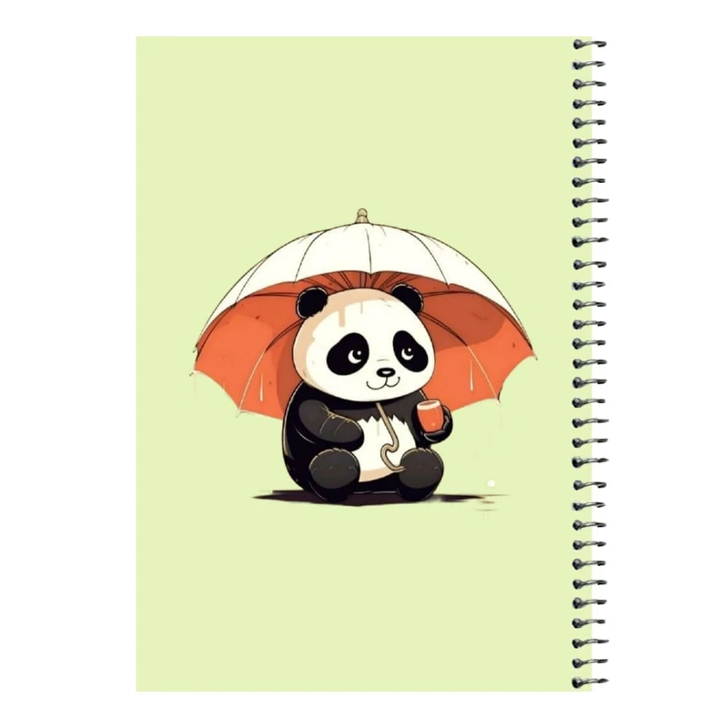 دفتر مشق 80 برگ اس جی مدل پاندا و چتر   