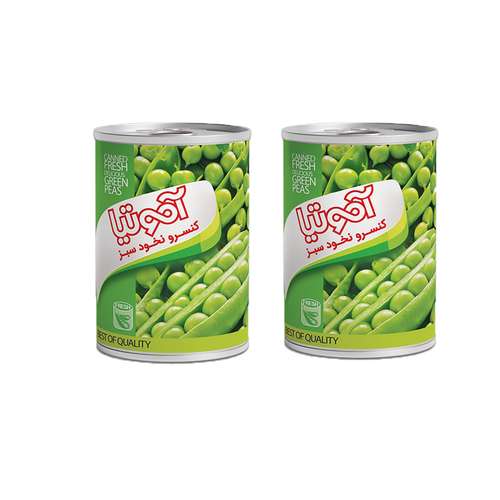  کنسرو نخود سبز - 400 گرم بسته 2 عددی