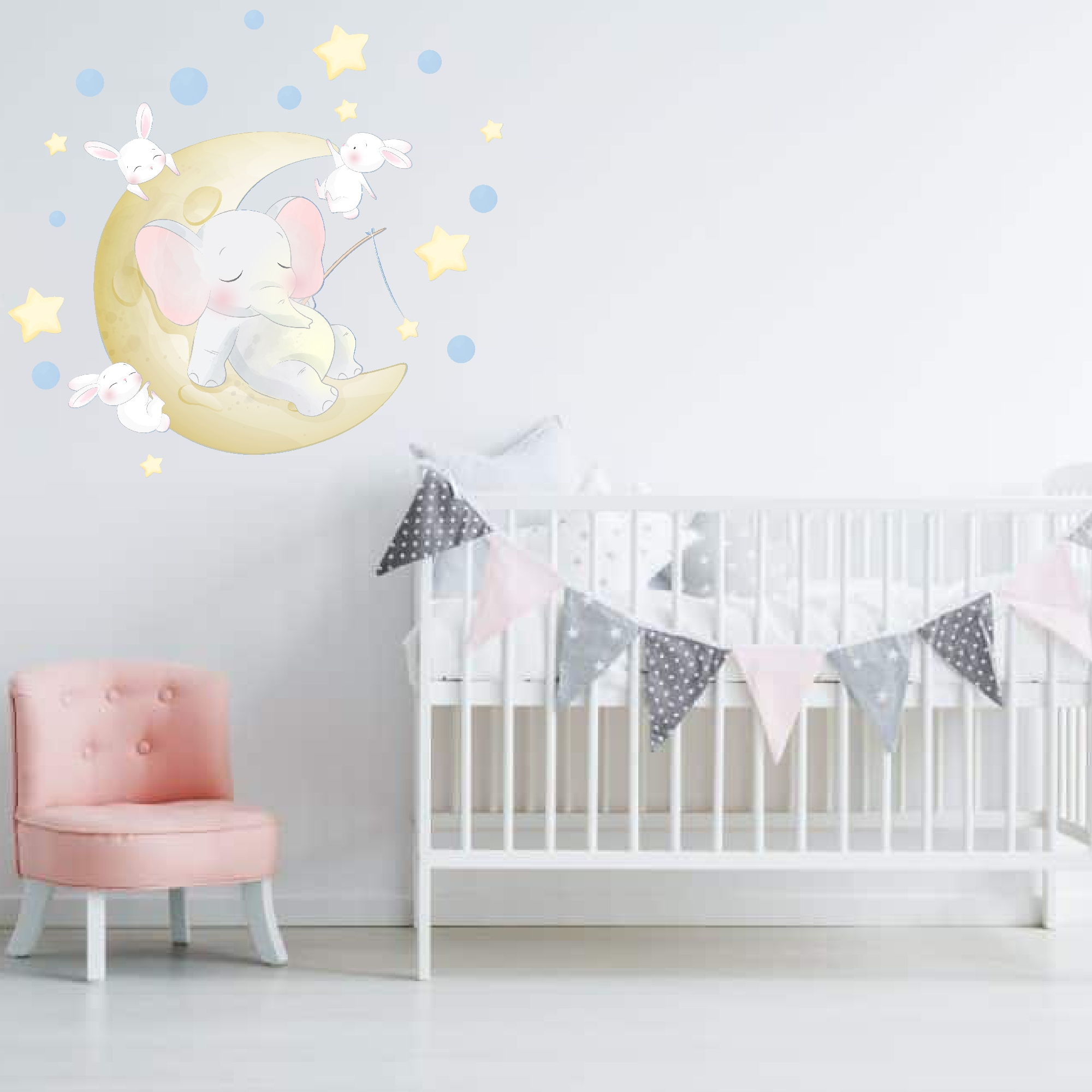 استیکر دیواری کودک طرح خواب شیرین