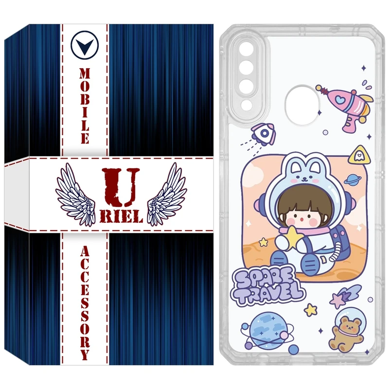 کاور یوریل مدل Clear کد 9 طرح دختر فضانورد مناسب برای گوشی موبایل سامسونگ Galaxy A20s