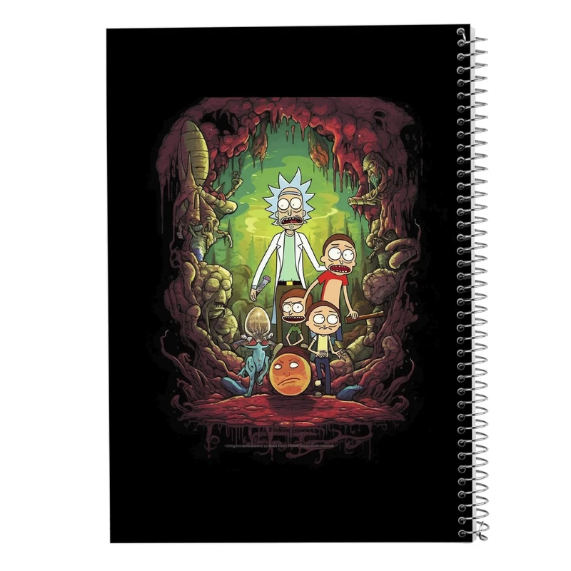 دفتر مشق 50 برگ مدوپد مدل ریک اند مورتی rick&morty کد DF10804