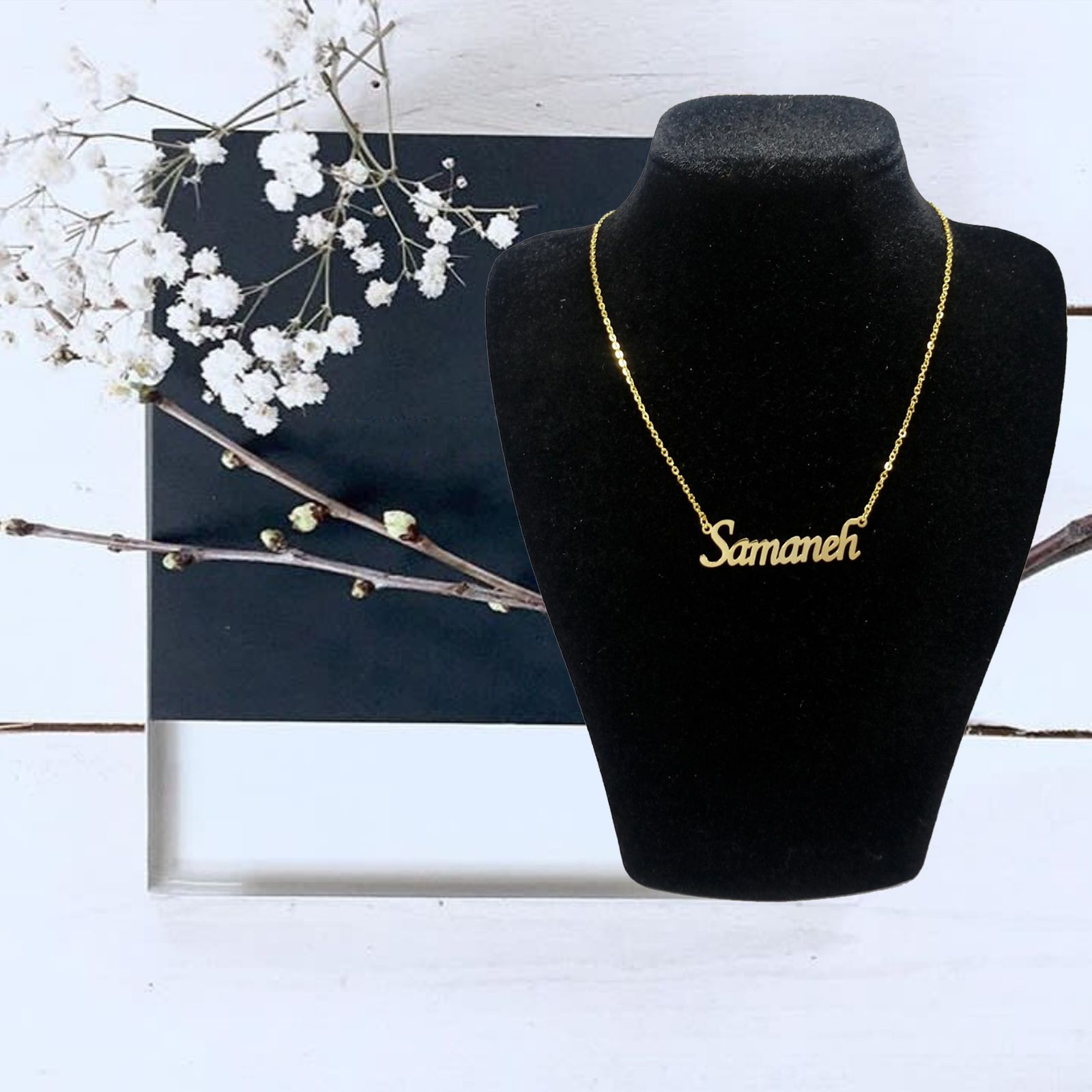 گردنبند زنانه آی جواهر مدل سمانه کد M1002 -  - 4